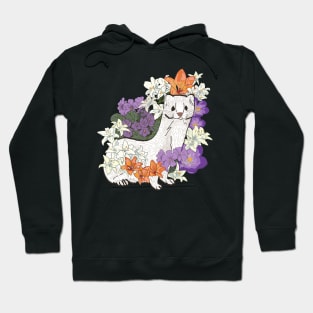 Weasel & Lilies & Violets Hoodie